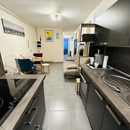 Apartament 3 Personnes Centre Ville, Avec Cour