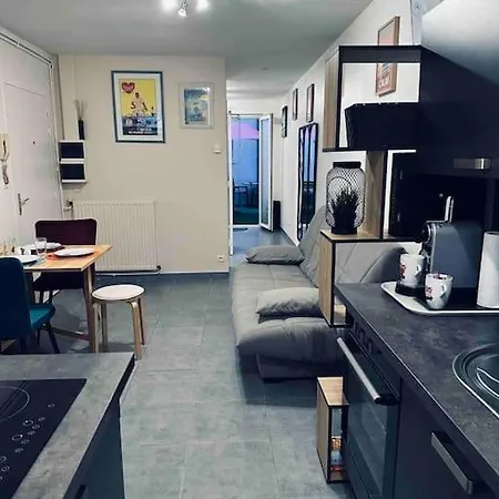 Apartment 3 Personnes Centre Ville, Avec Cour